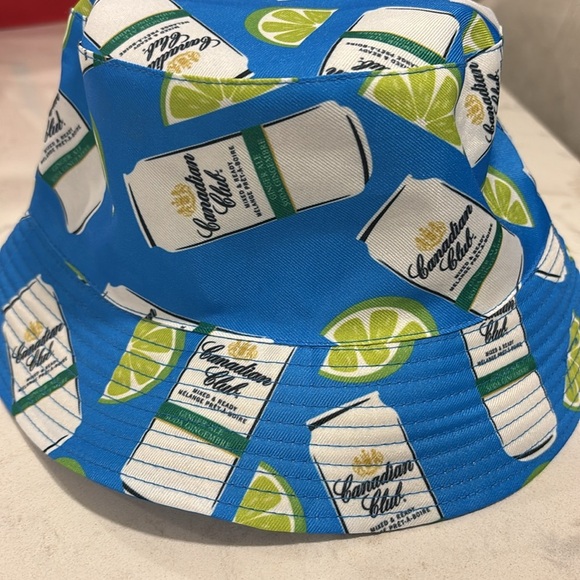 CANADIAN CLUB BUCKET HAT SUMMER BUCKET HAP Reversible - Picture 6 of 6